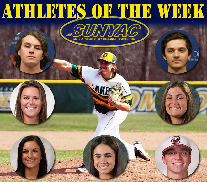 SUNYAC selects weekly honors for baseball, softball and lacrosse