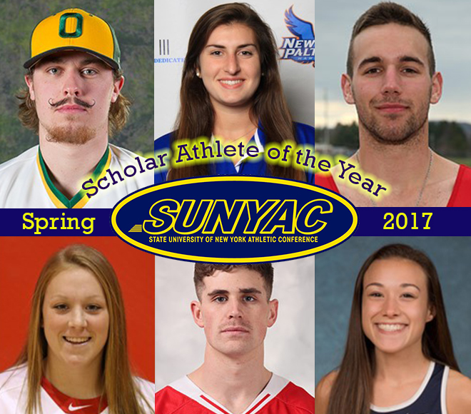 2017 spring SUNYAC Scholar Athlete of the Year honorees announced