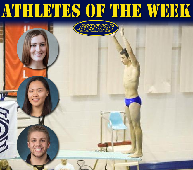 SUNYAC Swimming and Diving Athletes of the Week Named