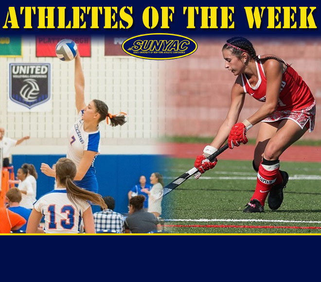 SUNYAC announces Athletes of the Week for field hockey and volleyball