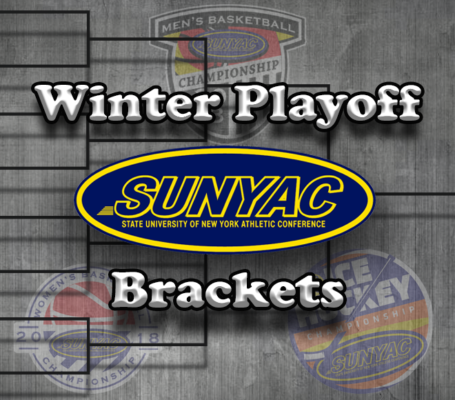 2018 SUNYAC winter championship brackets set