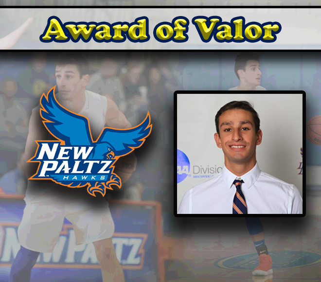 Nick Paquette honored with SUNYAC Award of Valor