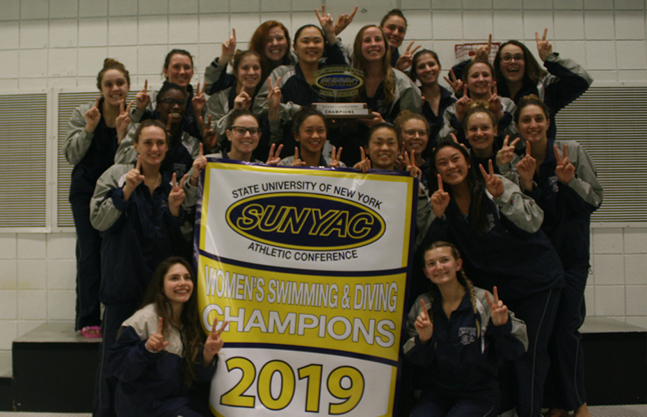 Geneseo wins 2019 women's swimming and diving title