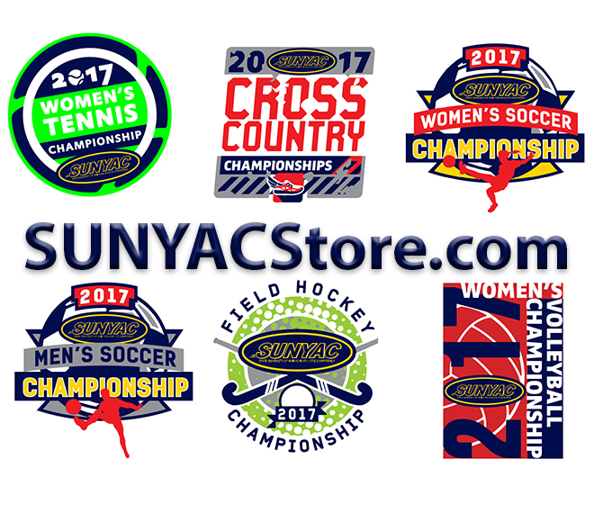 2017 SUNYAC fall championship logos set