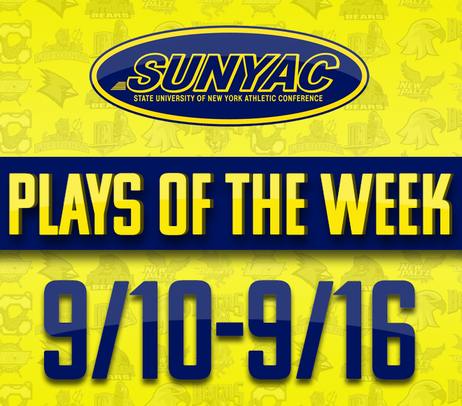 2018 SUNYAC Fall Plays of the Week - Sept. 10-16