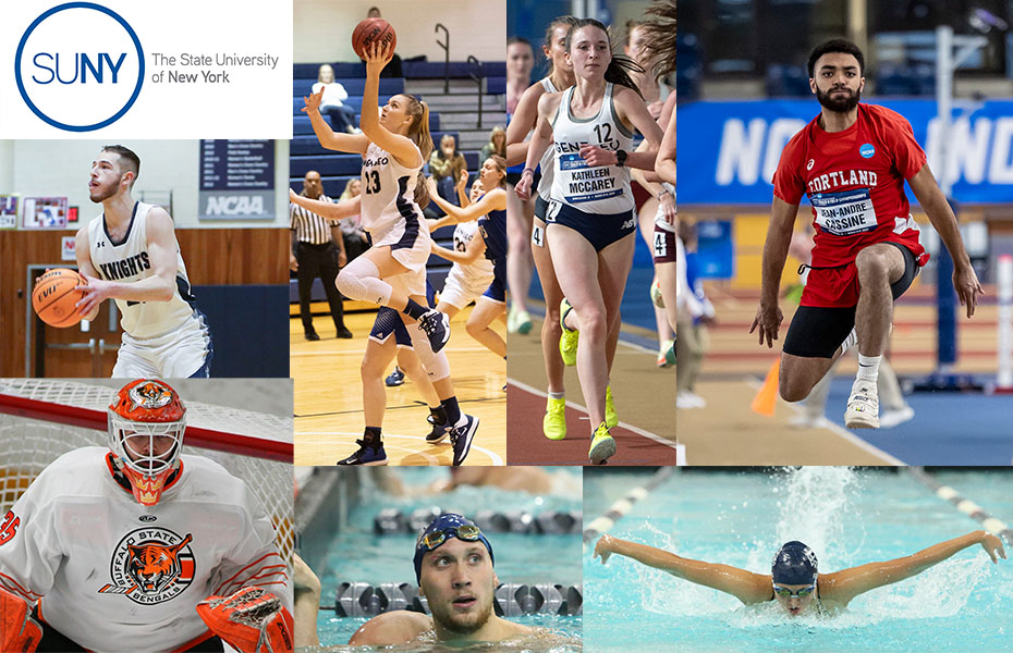 Seven SUNYAC Student-Athletes Named SUNY Winter Scholar Athletes of the Year