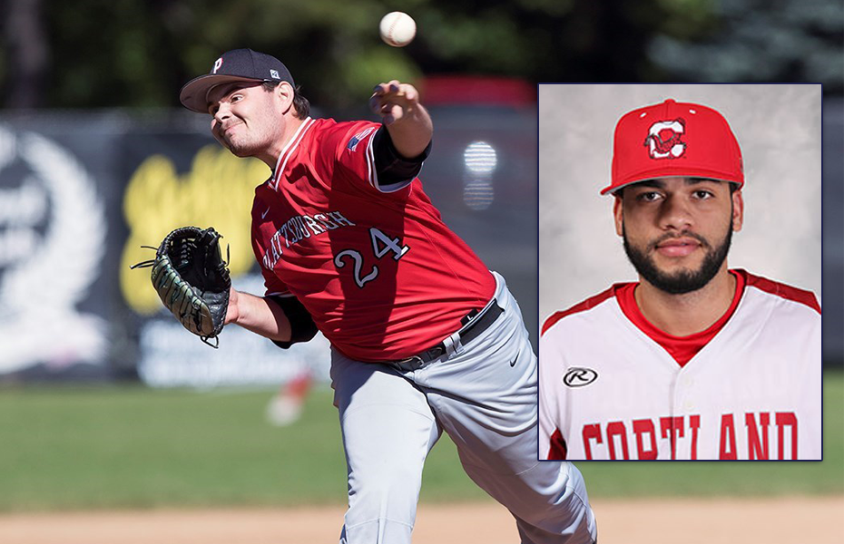 Cortland and Plattsburgh take home Baseball Athlete and Pitcher of the Week