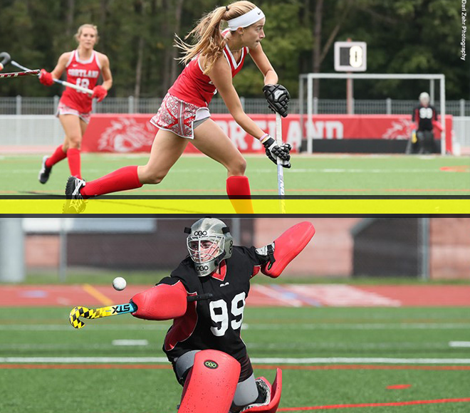 SUNYAC selects Reinoehl and Welsh for field hockey's Athlete of the Week Awards