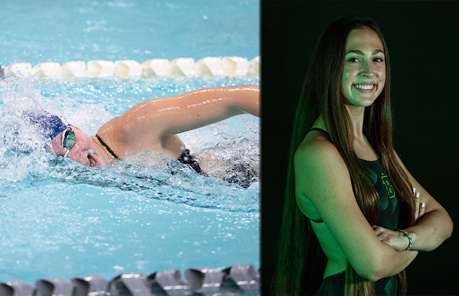 Sposili and Russ take first 2021 PrestoSports Women's Swimming & Diving Weekly Awards