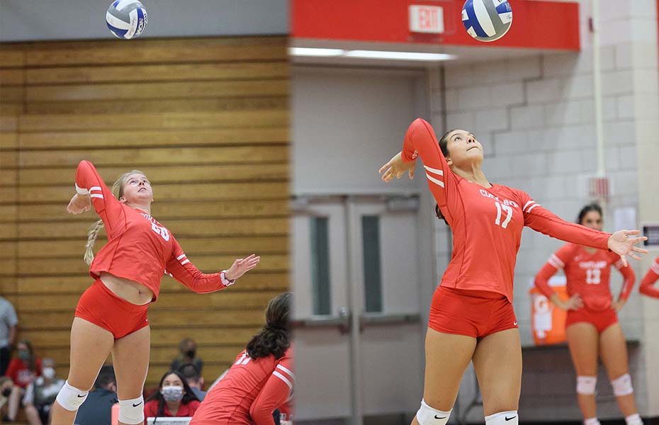 Southcott and Guedez Repeat as Prestosports Volleyball Athletes of the Week