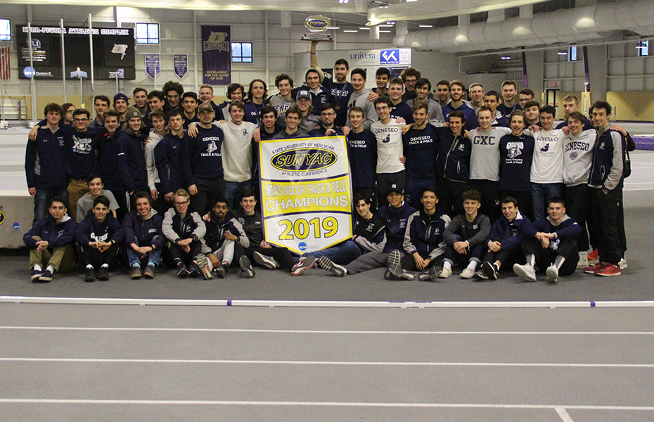 Geneseo wins 2019 men's indoor track and field title