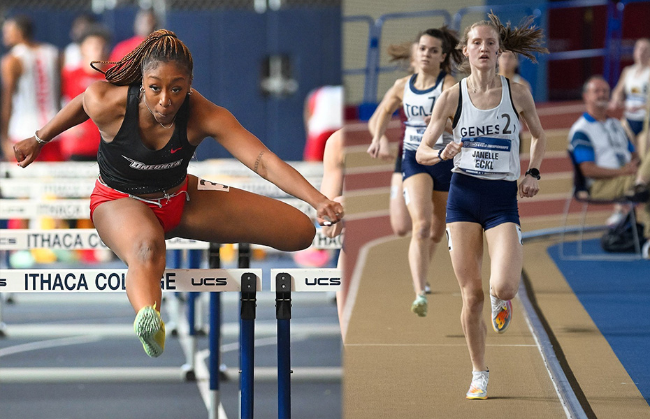 Nnate and Eckl Take SUNYAC Women's Indoor Track & Field Weekly Awards
