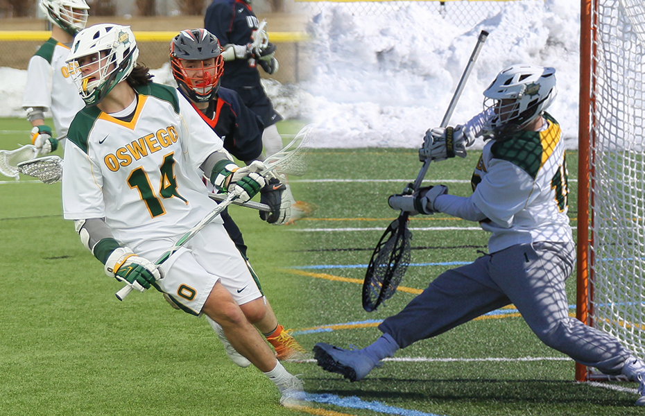 Oswego teammates honored with men's lacrosse weekly awards