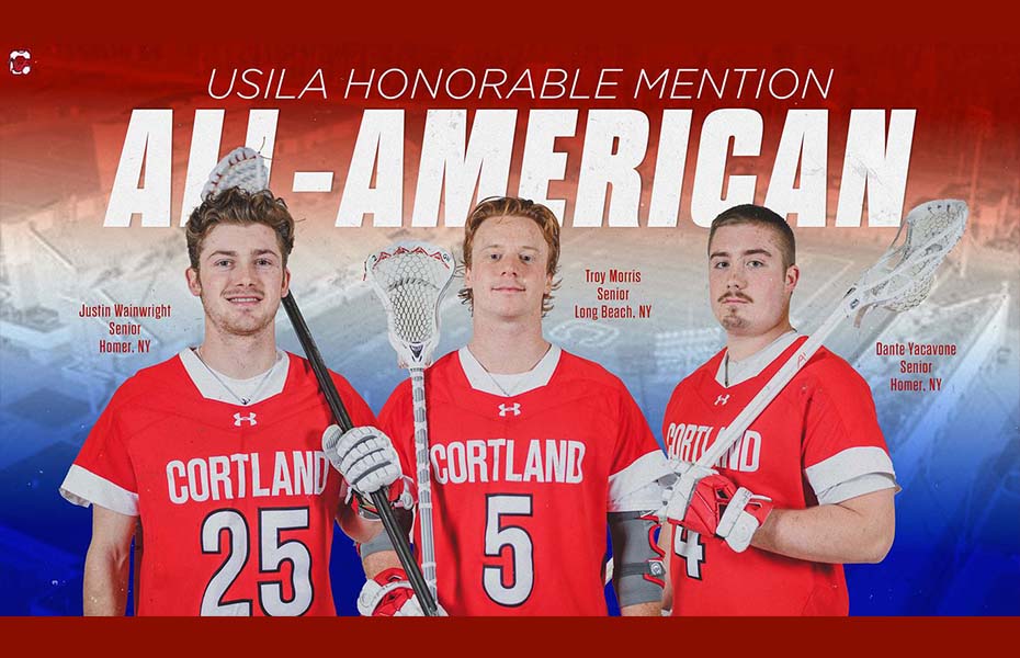 Cortland Earns Three USILA Men's Lacrosse All-America Awards