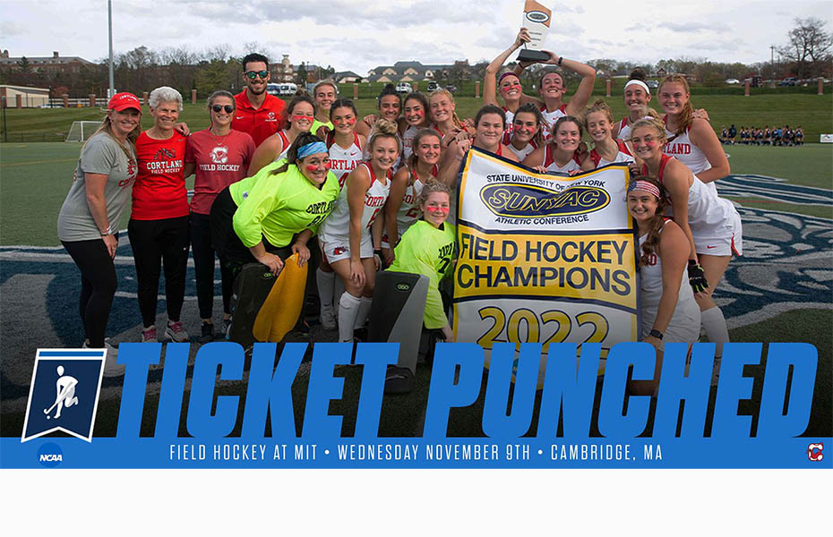 Cortland Earns NCAA Field Hockey Berth, Travel to MIT Wednesdsay for First Round