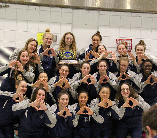 Geneseo women take 11th consecutive SUNYAC swimming and diving title