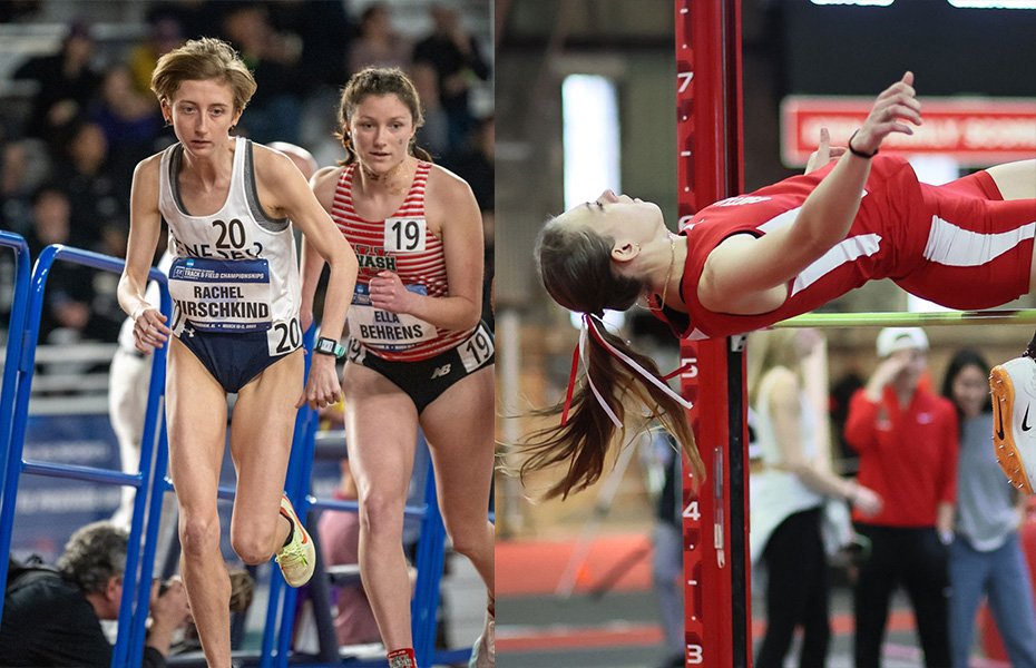 Hirschkind and Fisk Named Women's Track and Field Athletes of the Week