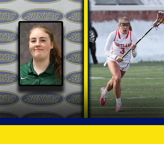 Brown and Meager named Women's Lacrosse Athletes of the Week