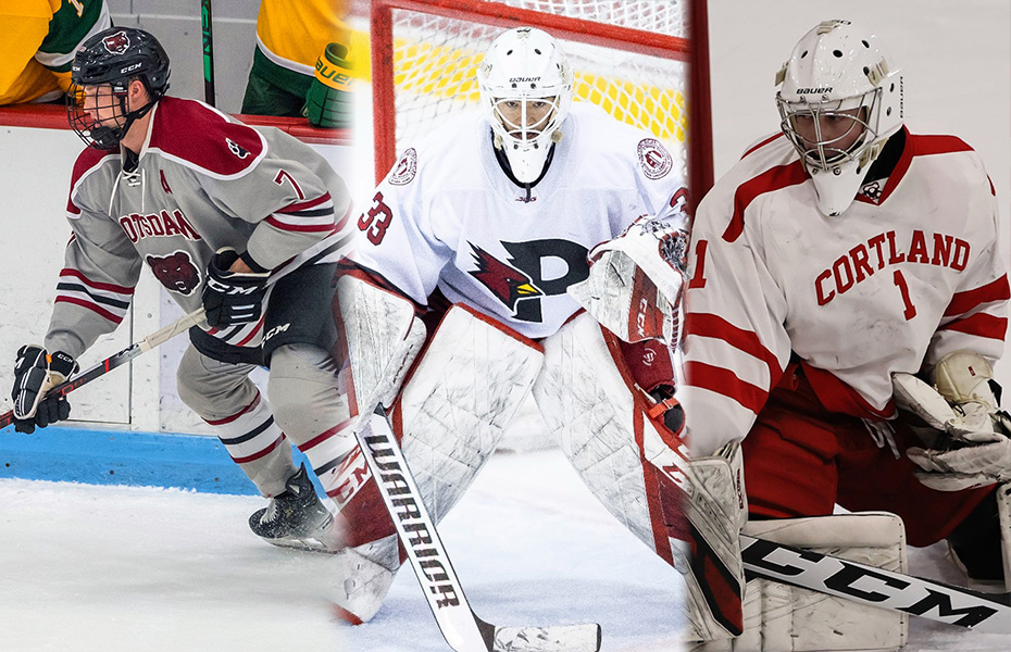 Hoehn, Shiller and Hein Take SUNYAC Men's Ice Hockey Weekly Honors