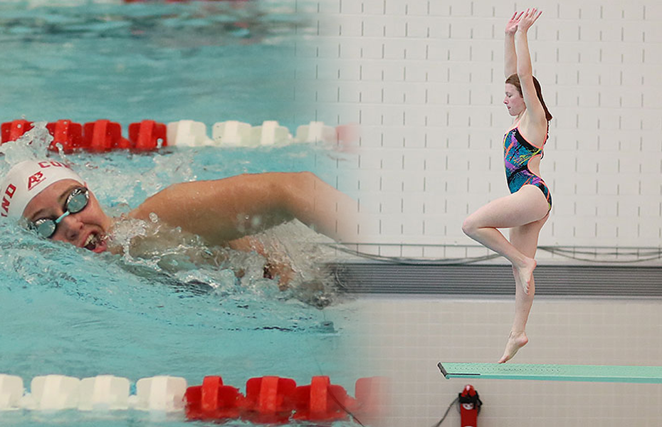 Cortland's Davey and Williams named SUNYAC Women's Swimming and Diving Athletes of the Week