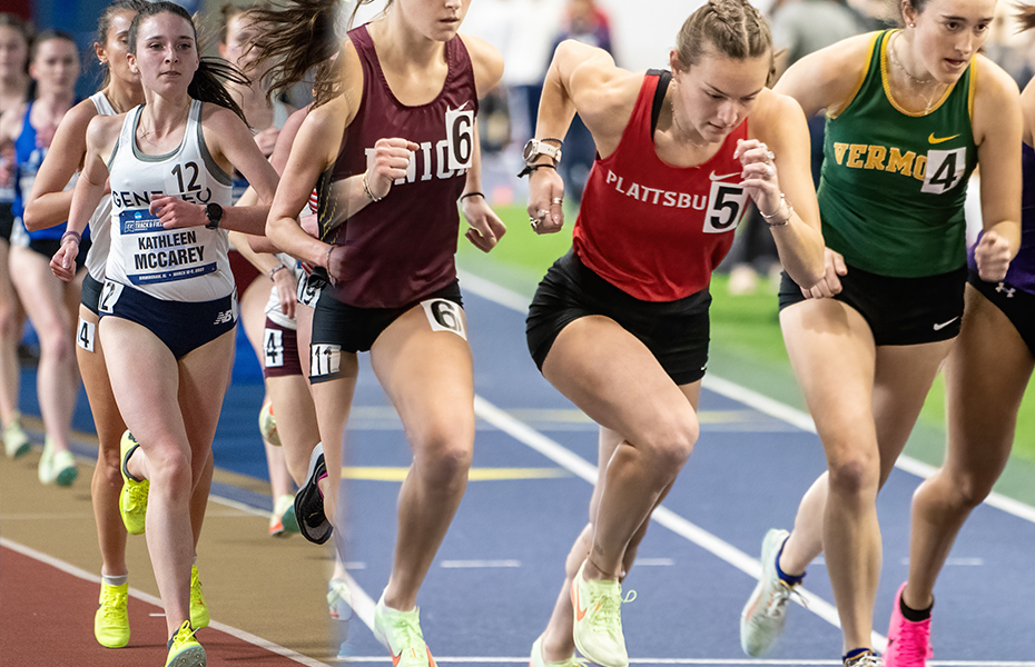 McCarey and McDonough Named SUNYAC Women's Indoor Track & Field Co-Scholar Athletes of the Year