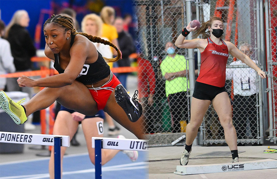Nnate and Fabrizio Earn SUNYAC Women's Indoor Track and Field Weekly Awards