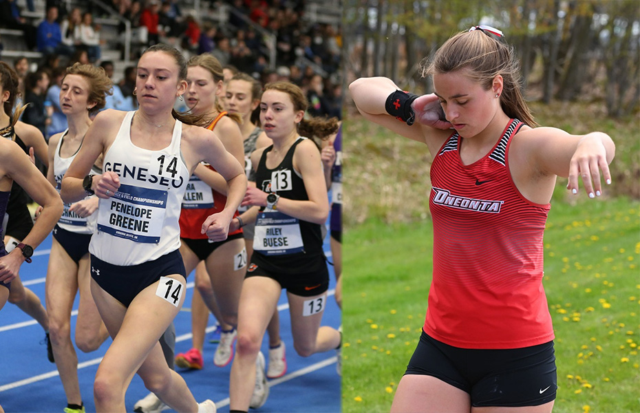 Greene and Fabrizio Tabbed SUNYAC Women's Outdoor Track & Field Athletes of the Week
