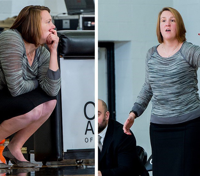 Sarah Cartmill was named head coach of Fredonia women's basketball (Photos courtesy Bard College Sports Information Department)