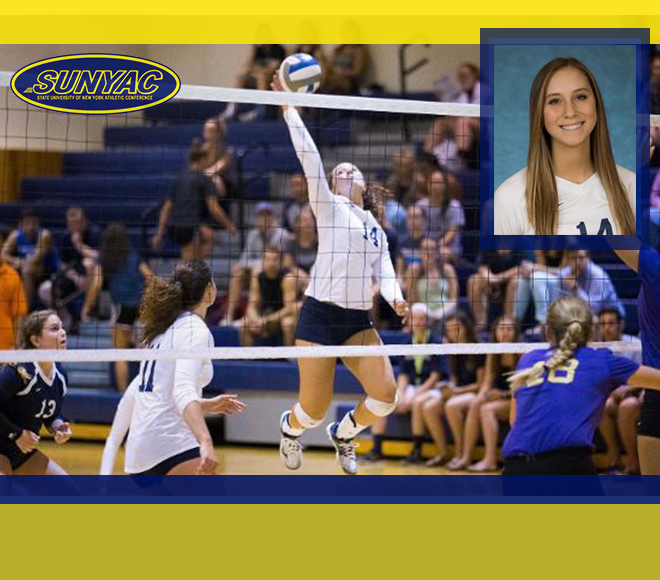 Cergol repeats as SUNYAC Volleyball Athlete of the Week