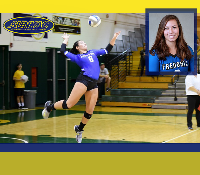 SUNYAC names Fredonia's Falk as volleyball Athlete of the Week