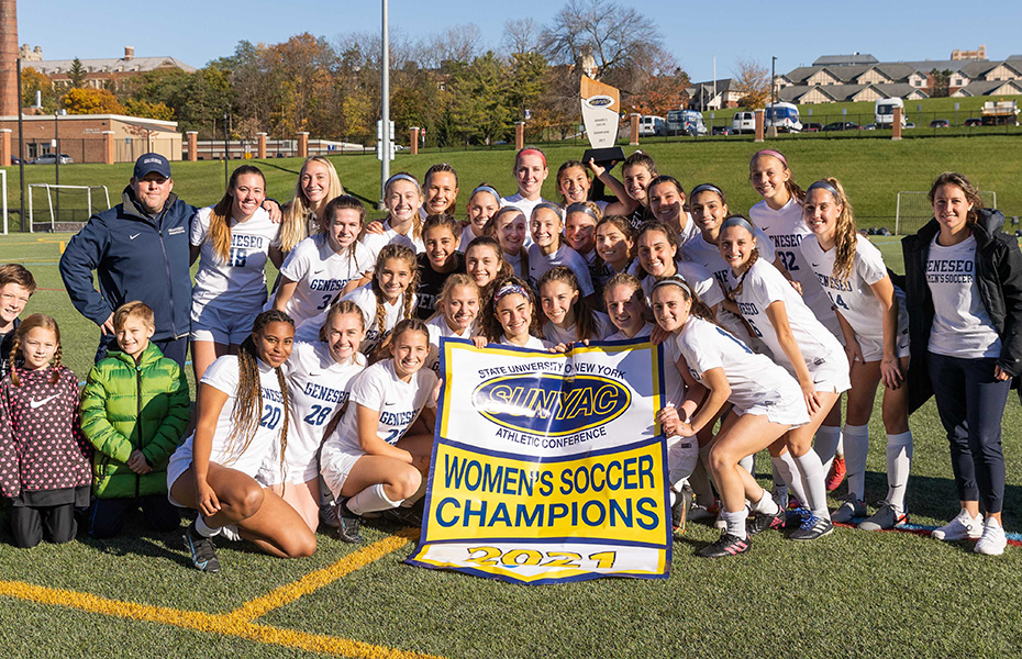 Geneseo Takes Home 2021 SUNYAC Women's Soccer Title