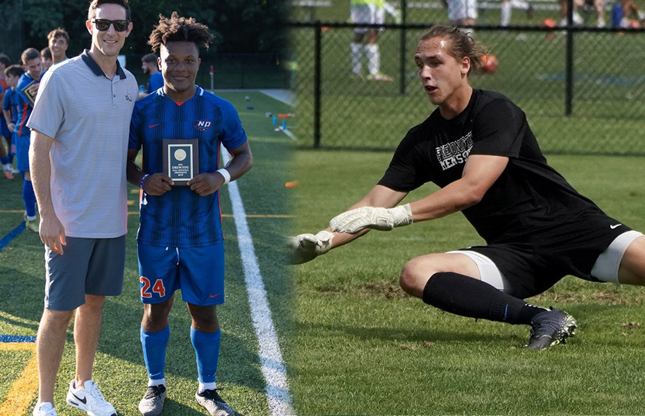 Harris and Stutzman Tabbed first 2023 SUNYAC Men's Soccer Athletes of the Week