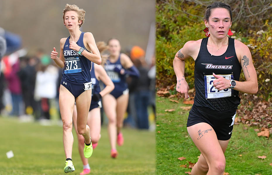 Francoeur and Hirschkind Voted SUNYAC Women's Cross Country Co-Scholar Athletes of the Year