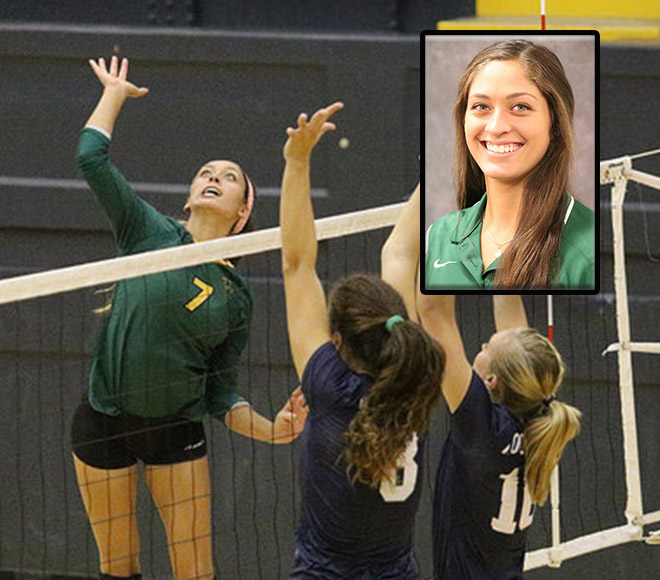 Ortiz-Whittemore earns Volleyball Athlete of the Week nod