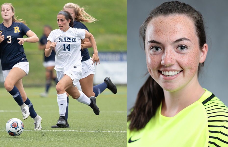 Piccoli and Ennis take home PrestoSports Women's Soccer Offensive and Defensive Athletes of the Week.