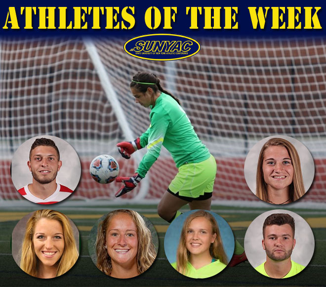 SUNYAC selects field hockey, soccer and volleyball athletes of the week