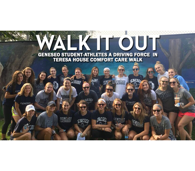 Feature Friday: Geneseo student-athletes "Walk it Out" at the 12th annual Teresa House Comfort Care Walk