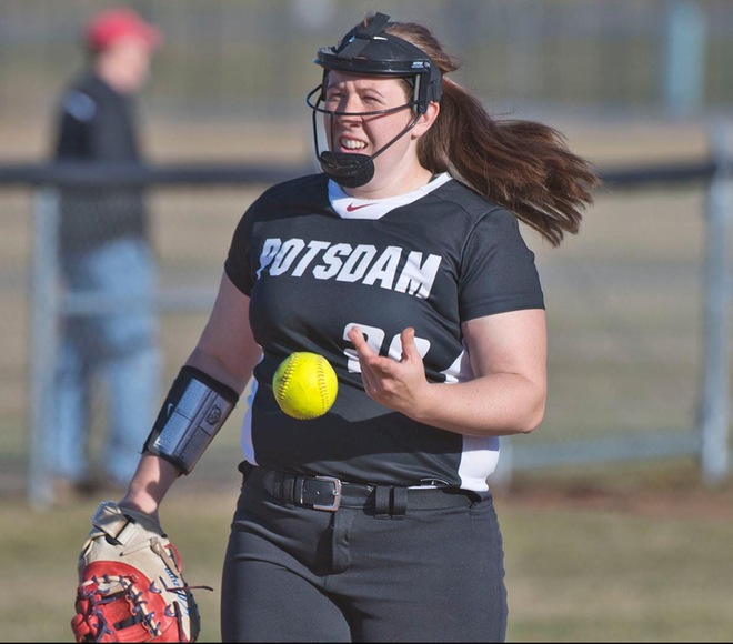 Potsdam softball senior Megan Fish highlighted on Buffalo's WIVB
