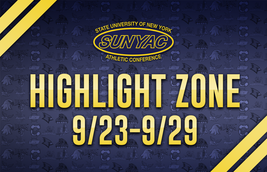 SUNYAC Highlight Zone - Sept. 23-29