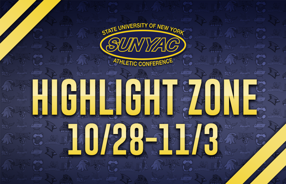 SUNYAC Highlight Zone - Oct. 28-Nov. 3