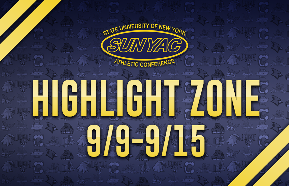 SUNYAC Highlight Zone - Sept. 9-15