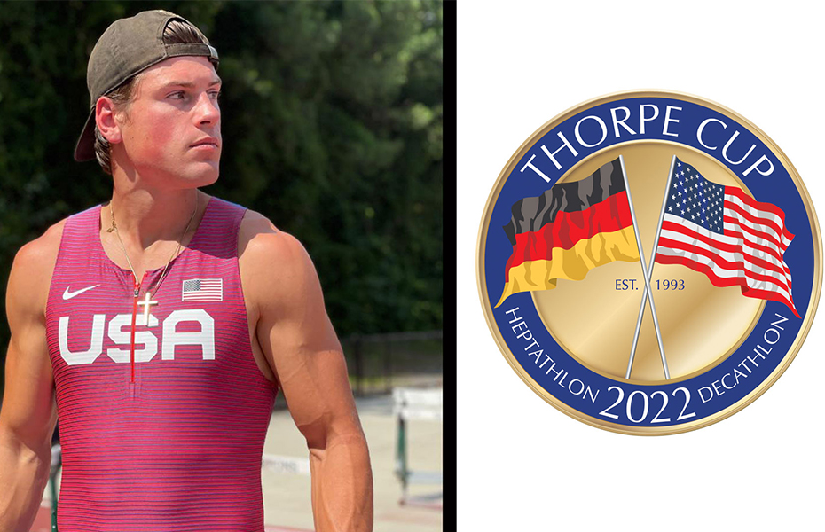 Former Cortland National Champ Decathlete Jack Flood Part of TEAM USA for 2022 Thorpe Cup July 9-10