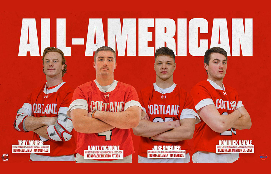 Four Cortland Players Earn USILA Men's Lacrosse All-America Recognition