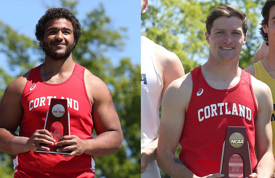 Cortland's Brunache and Nyhart All-Americans, Morse Advances to 110mH Finals, During NCAA Day 2