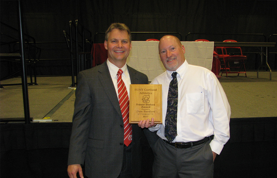 SUNYAC to Present Dan Surdam with Retiree Award after 24 Years as Cortland's Associate Sports Information Director