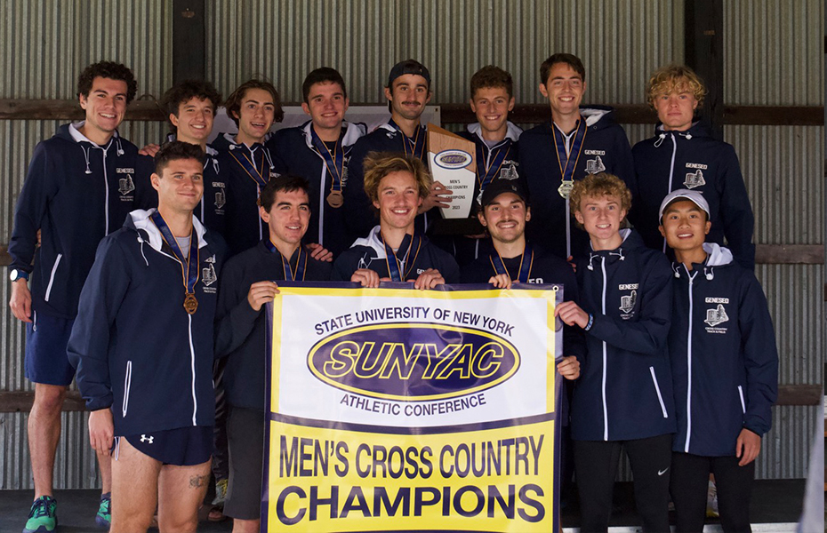 Geneseo Wins 2023 SUNYAC Men's Cross Country Championship; William Hall Crosses Line First