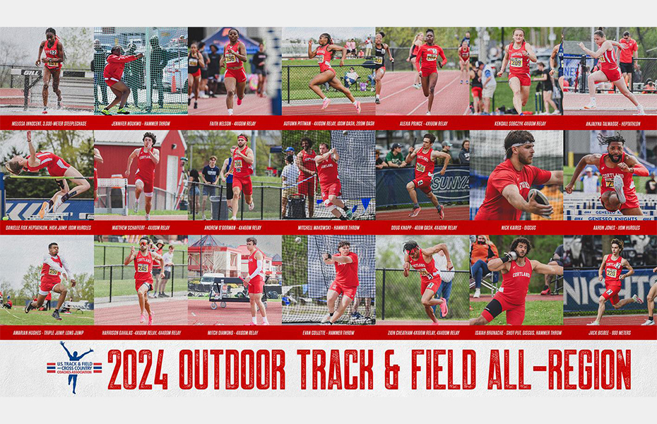 Twenty-One Cortland Athletes Earn Outdoor Track and Field All-Niagara Region Honors