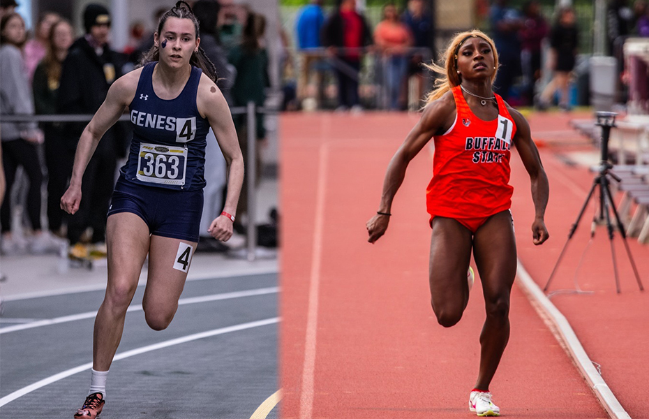 Mooney and Laster Named SUNYAC Women's Track and Field Athletes of the Week