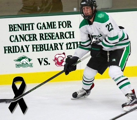 MORRISVILLE STATE MEN’S HOCKEY TO HOST BENEFIT GAME FOR CANCER RESEARCH, FRIDAY, FEBRUARY 12