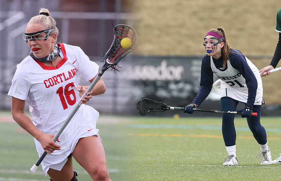 Meager and Merkel honored with SUNYAC Women's Lacrosse Weekly Awards